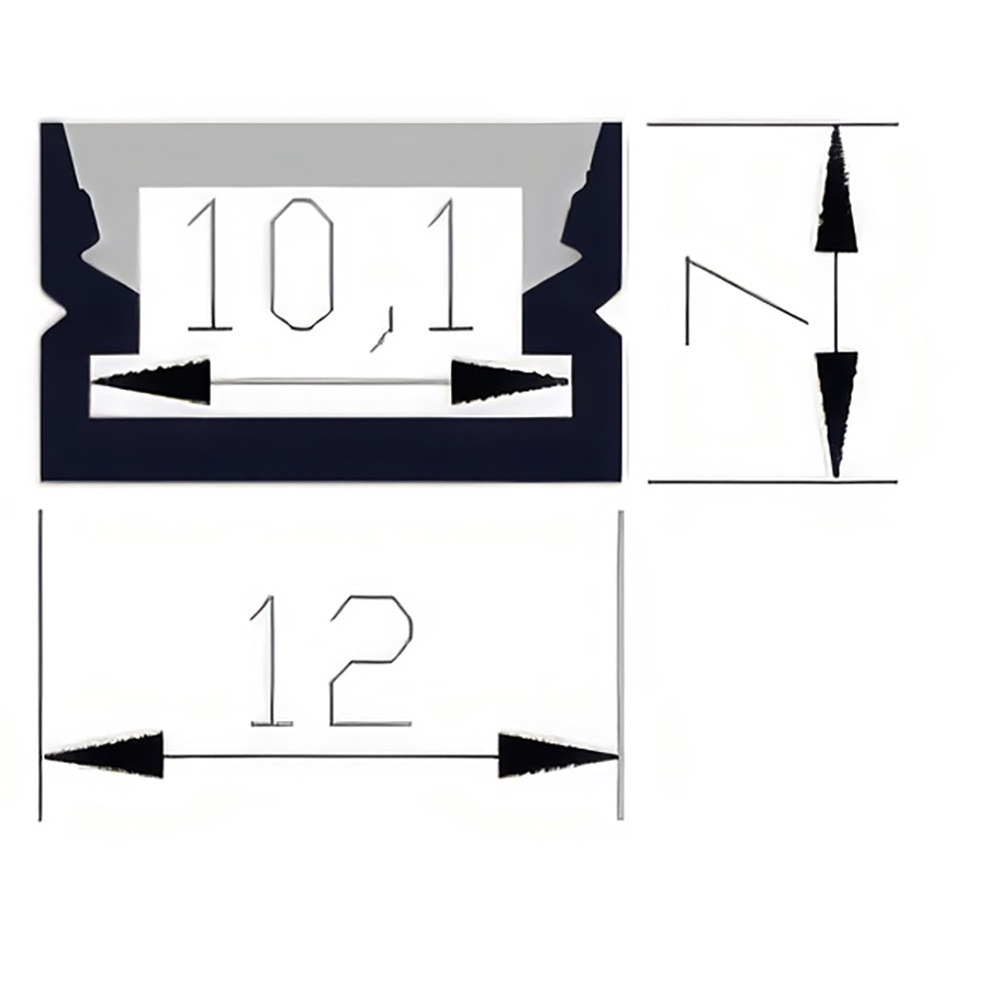 Đèn led thanh nhôm U1207