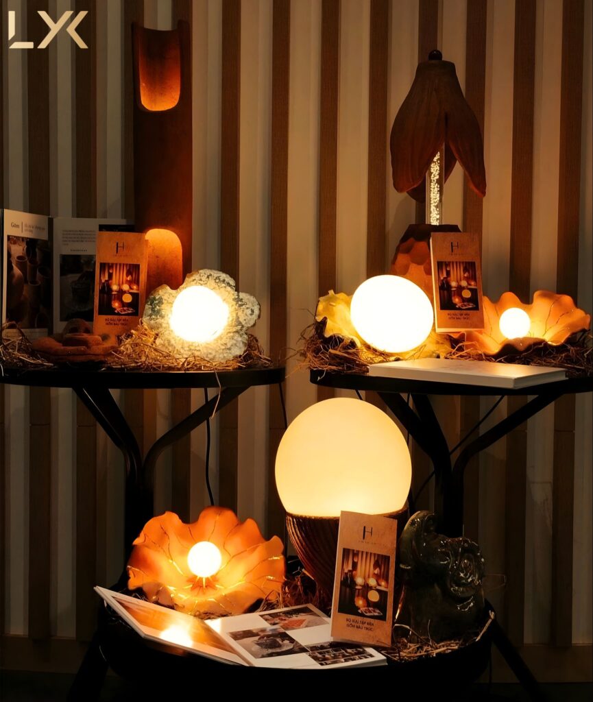 Bộ sưu tập Đèn gốm Bàu Trúc – Tinh thần thiết kế giàu tính nghệ thuật
