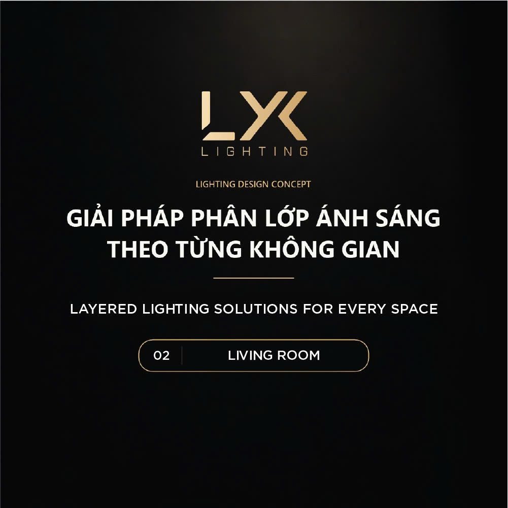 Các lớp ánh sáng trong phòng khách – hình 1